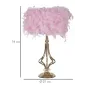 LAMPA STOŁOWA TARTY RÓŻOWA 25x54 cm